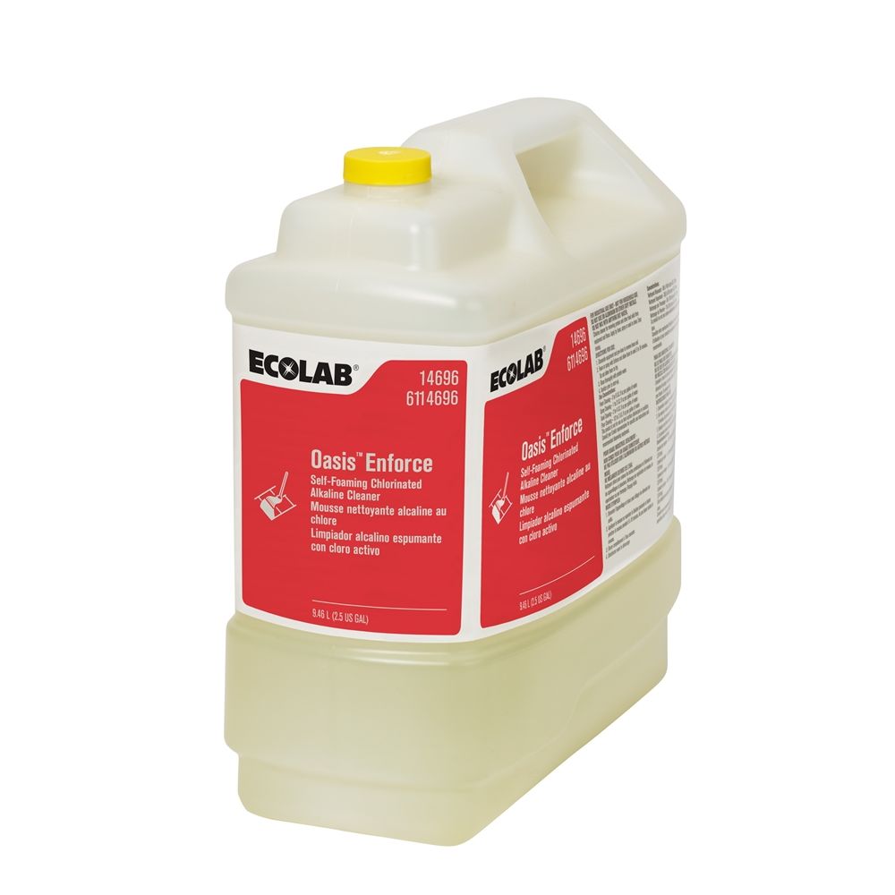 Ecolab® Oasis® Enforce Self-Foaming Chlorinated Alkaline Cleaner 2.5 Gallon #6114696